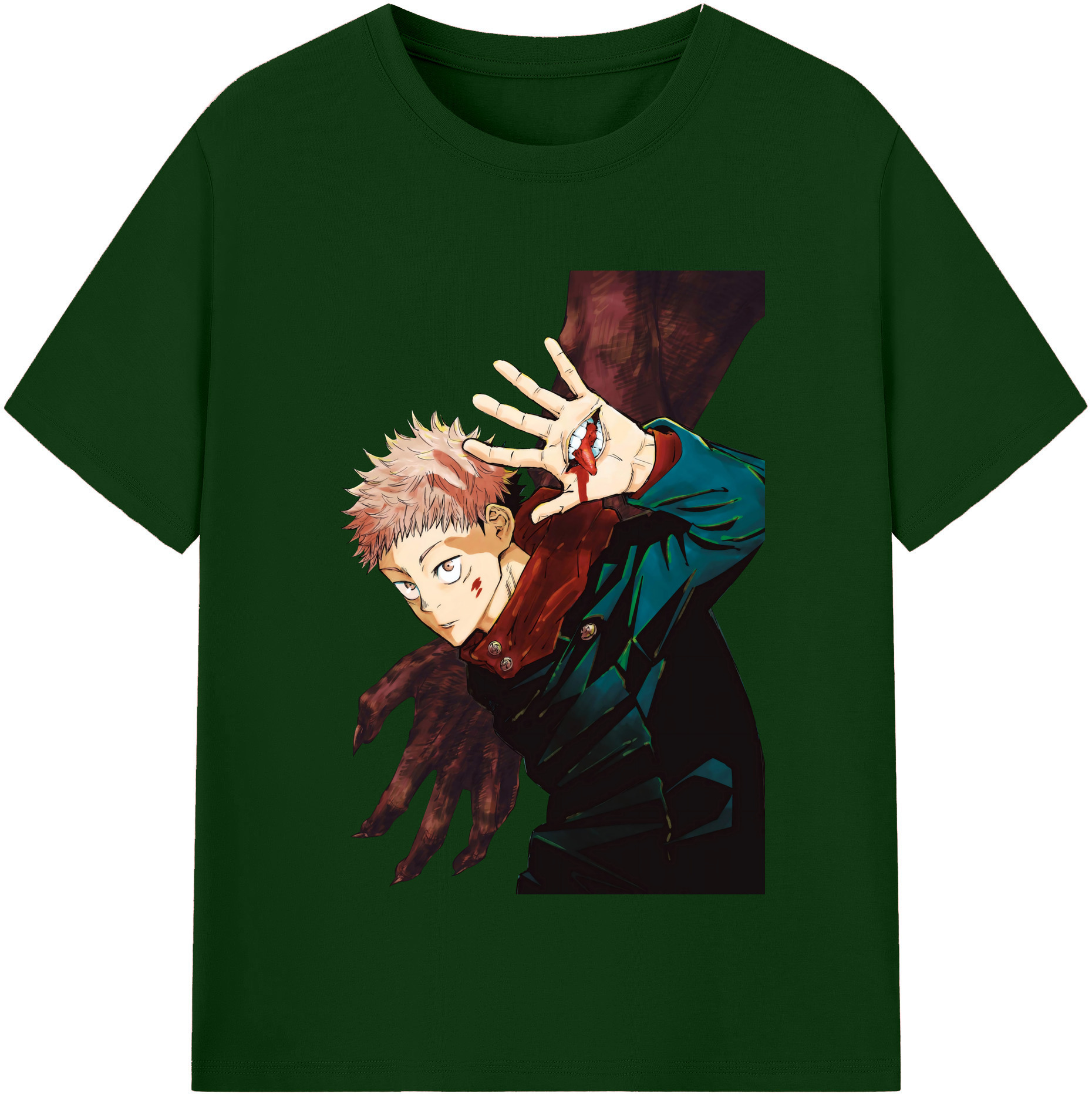 （画像用） 呪術廻戦 Jujutsu Kaisen 綿100％半袖Tシャツ（フロントプリント）